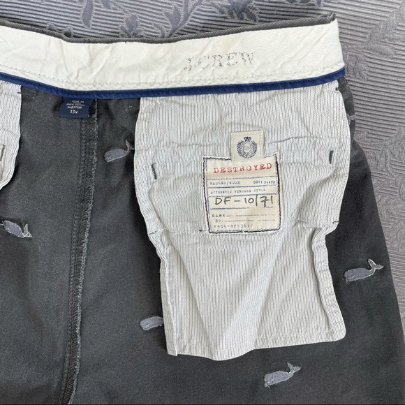 J Crew Destroyed Whale All Over Shorts - 33w - Picture 10 of 12